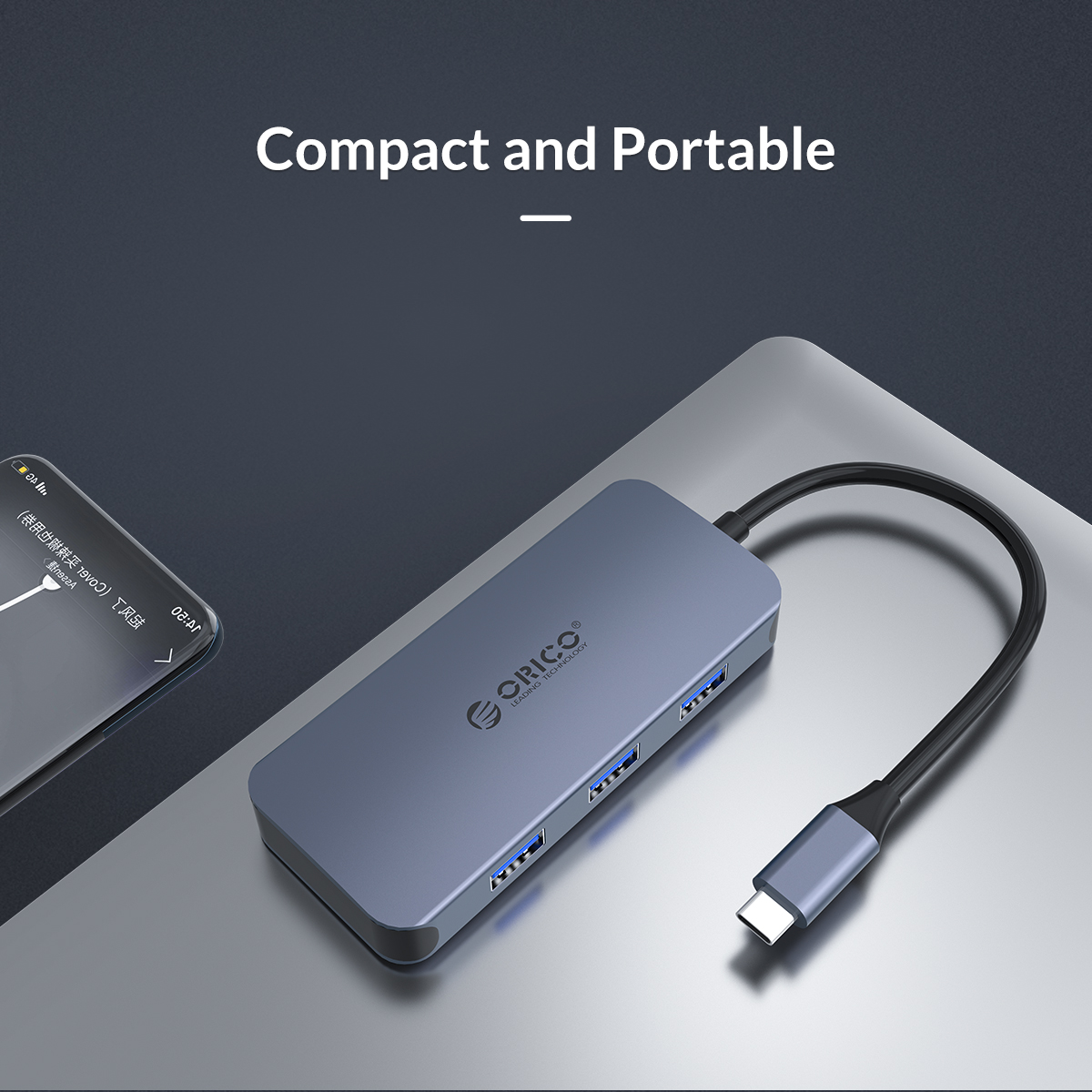 ORICO USB TYPE-C  6-IN-1 MULTI ADAPTER