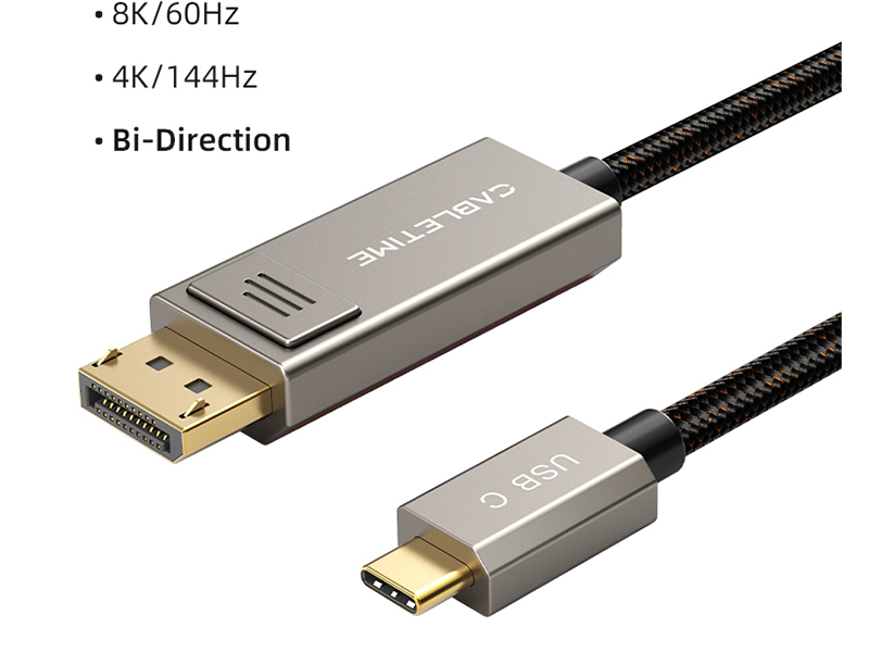 CABLETIME USB TYPE-C TO DISPLAY 2.0M 8K