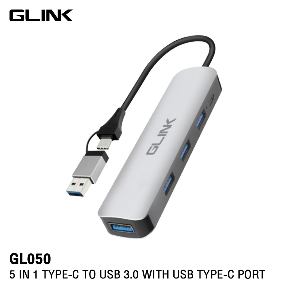 GLINK USB TYPE-C/USB3.0 HUB 4port+PD