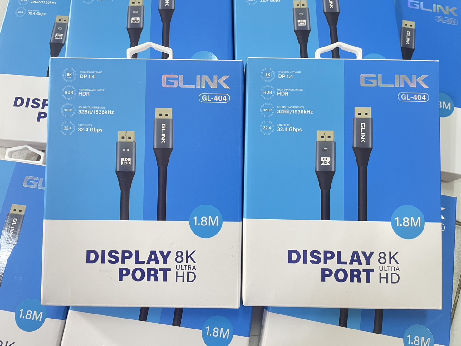 GLINK GL-404 CABLE DISPLAY PORT V1.4 1.8M 8K ULTRA HD