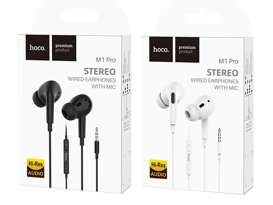 hoco M1 Pro หูฟังมือถือแบบอินเอียร์ เชื่อมต่อผ่านแจ๊ค Audio 3.5mm