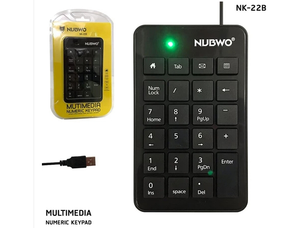 NUBWO NK022 NUMERIC KEYPAD คีย์บอร์ดตัวเลข