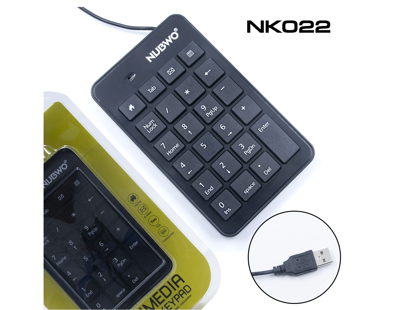 NUBWO NK022 NUMERIC KEYPAD คีย์บอร์ดตัวเลข