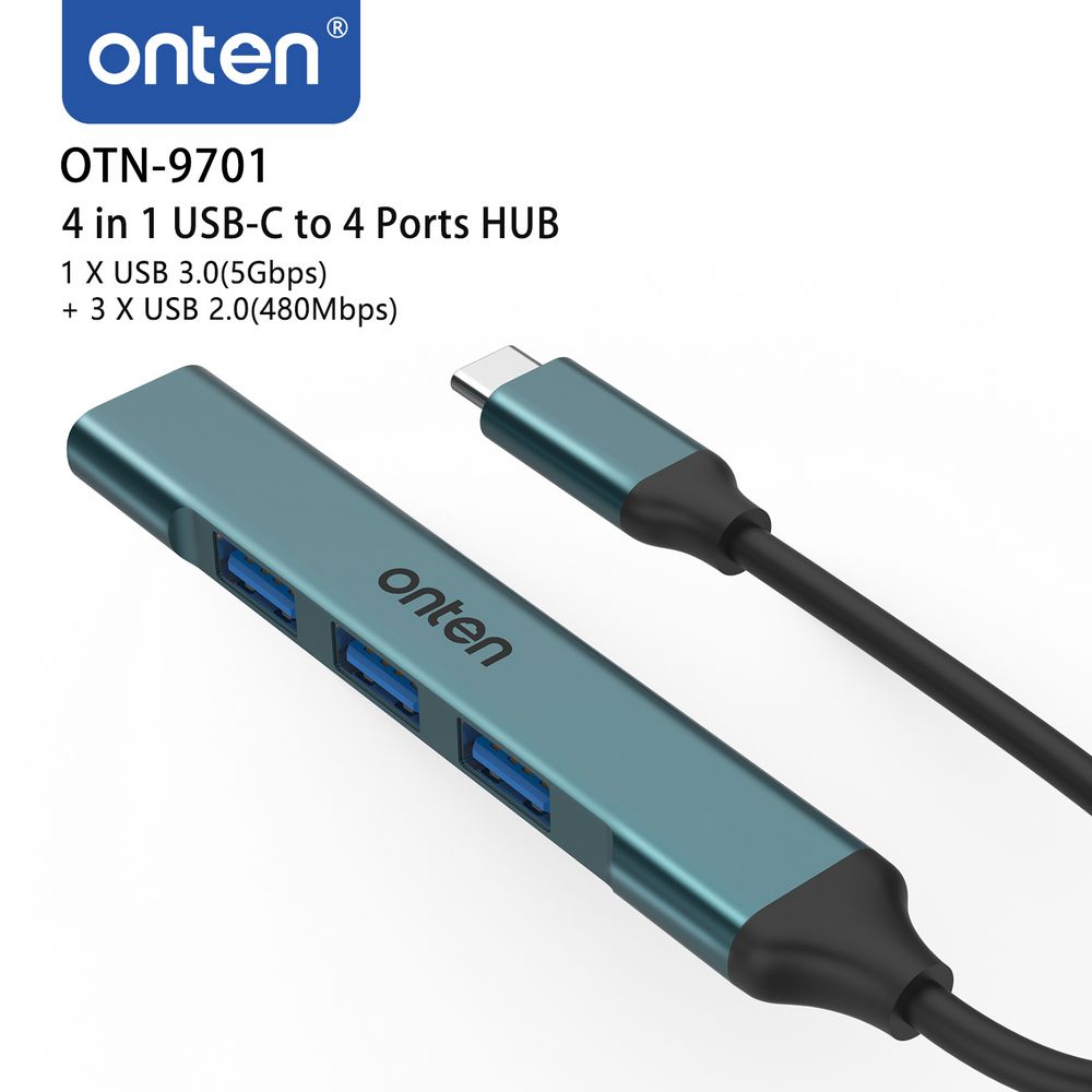 ONTEN OTN-9701 USB-C Hub 4port 1xUSB3.0+3xUSB2.0