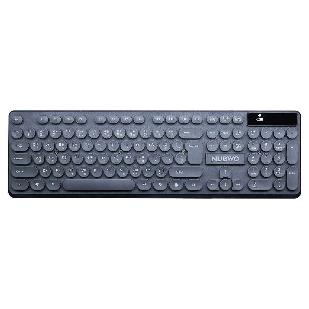 NUBWO NKM636 WIRELESS SET KEYBOARD + MOUSE สีดำ สีขาว