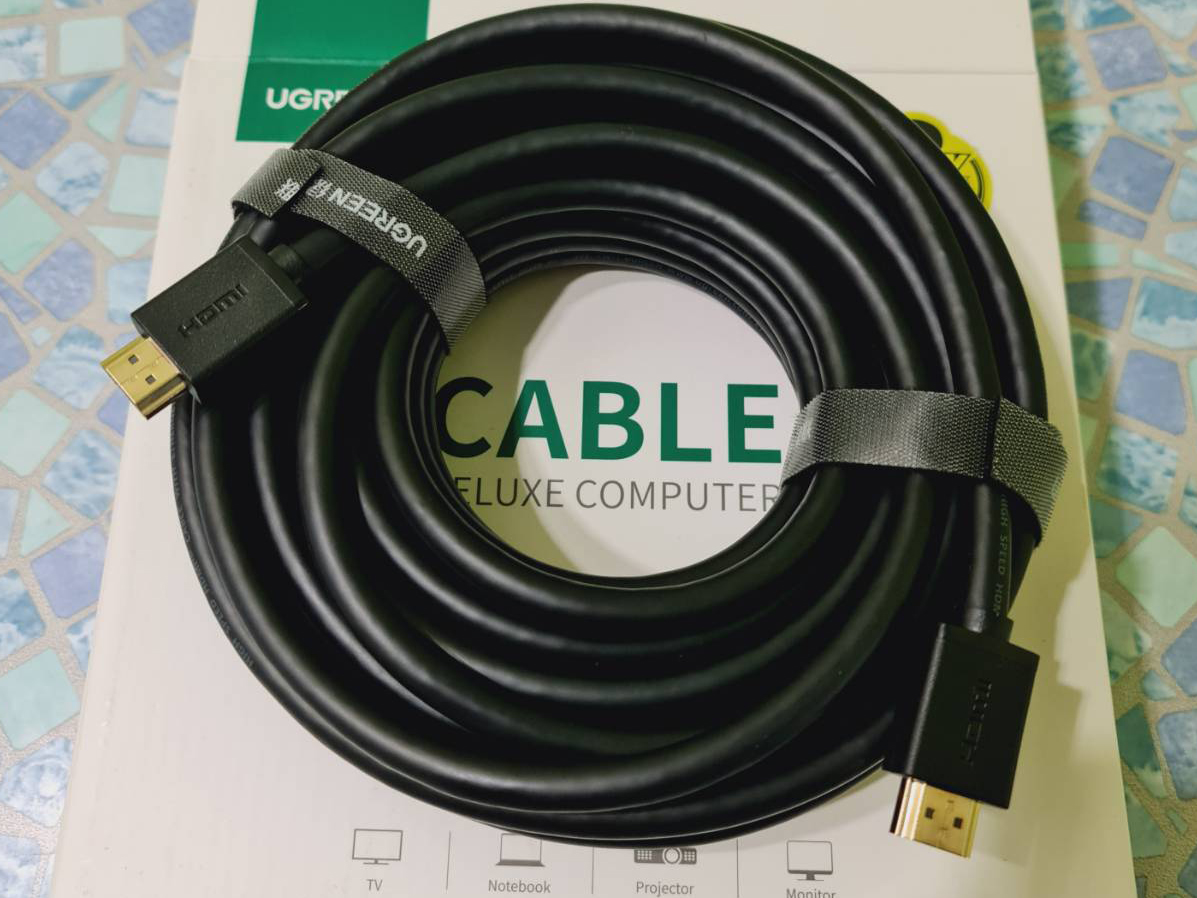 UGREEN 10111 HDMI V1.4 CABLE 4K@30Hz. สายกลมยาว 15เมตร