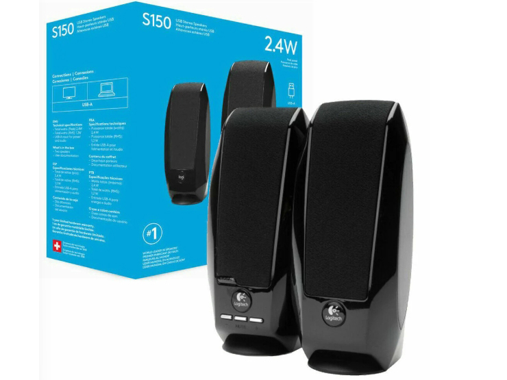 logitech S150 USB STEREO SPEAKERS 1.2Watt. RMS/2.4Watt