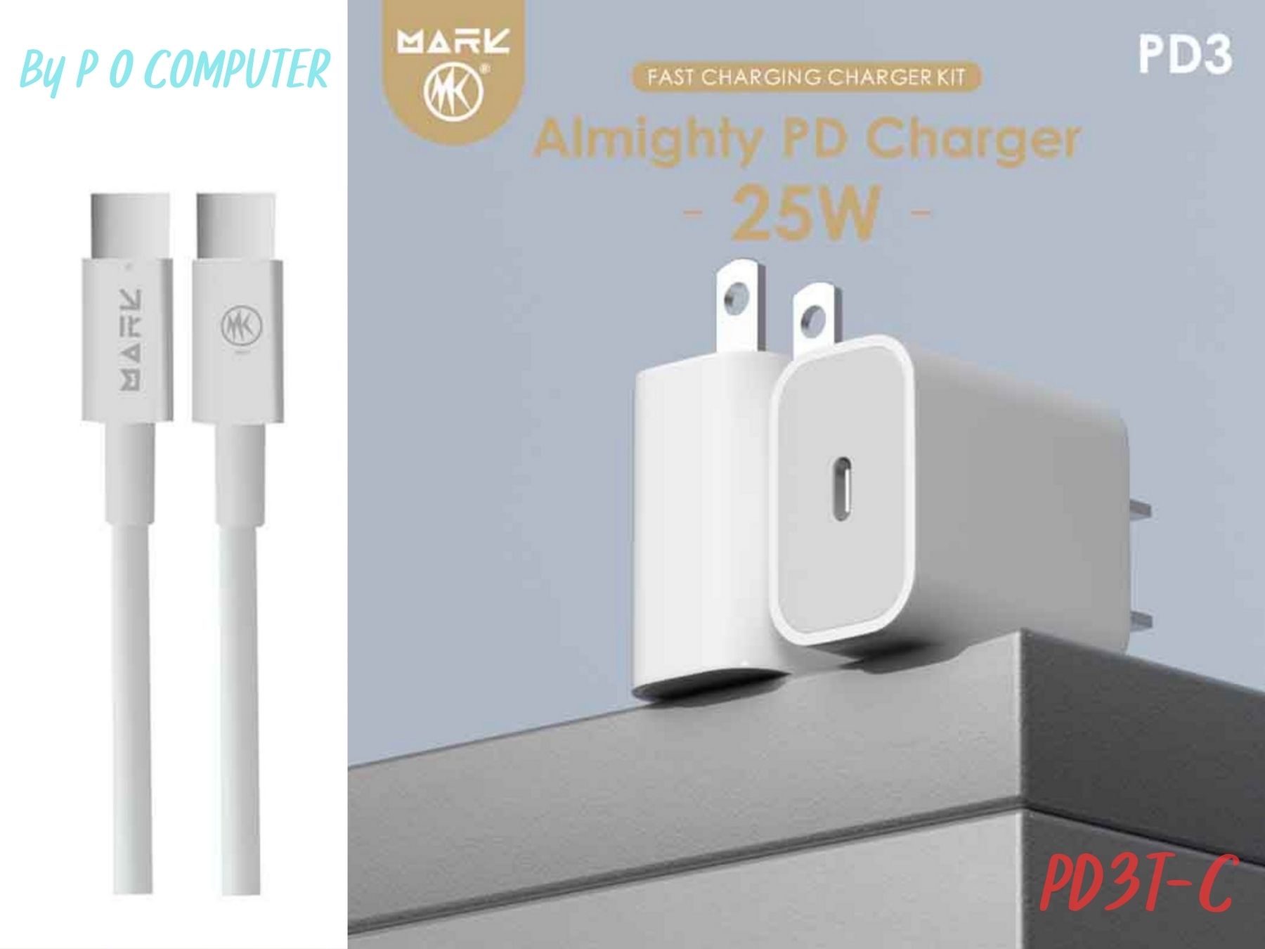 MARK PD3T FAST CHARGING CHARGER KIT 25W ชุดชาร์จมือถือ