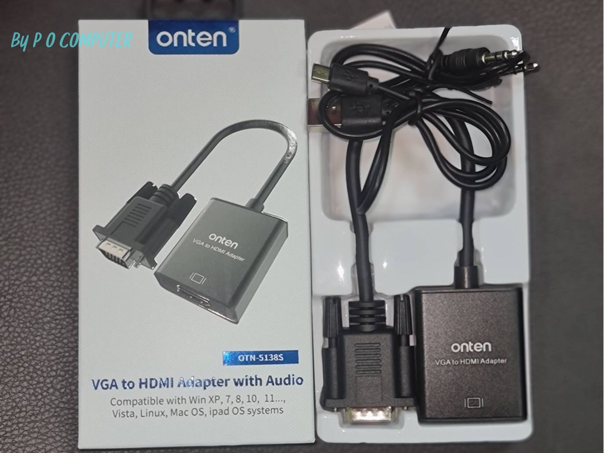 ONTEN OTN-5138S VGA TO HDMI ADAPTER WITH AUDIO