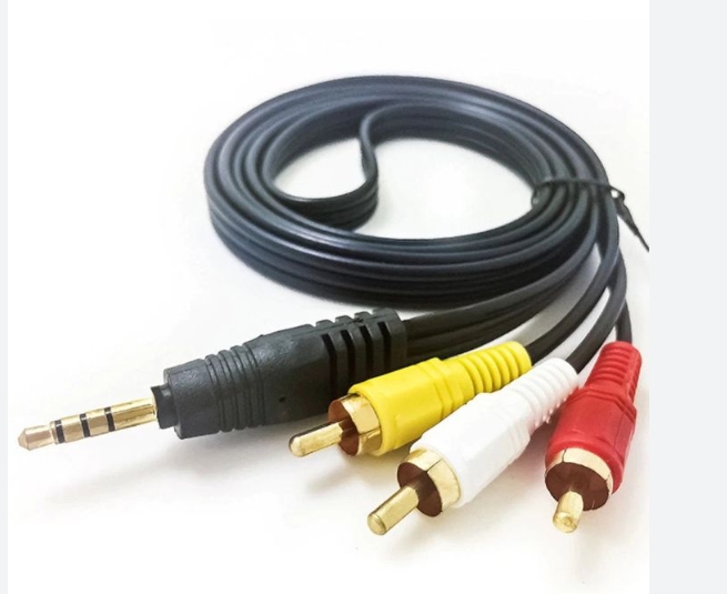 สาย AUDIO สายสัญญาณภาพและเสียง 1 ออก 3 Stereo 3.5 mm To AV 1.8M