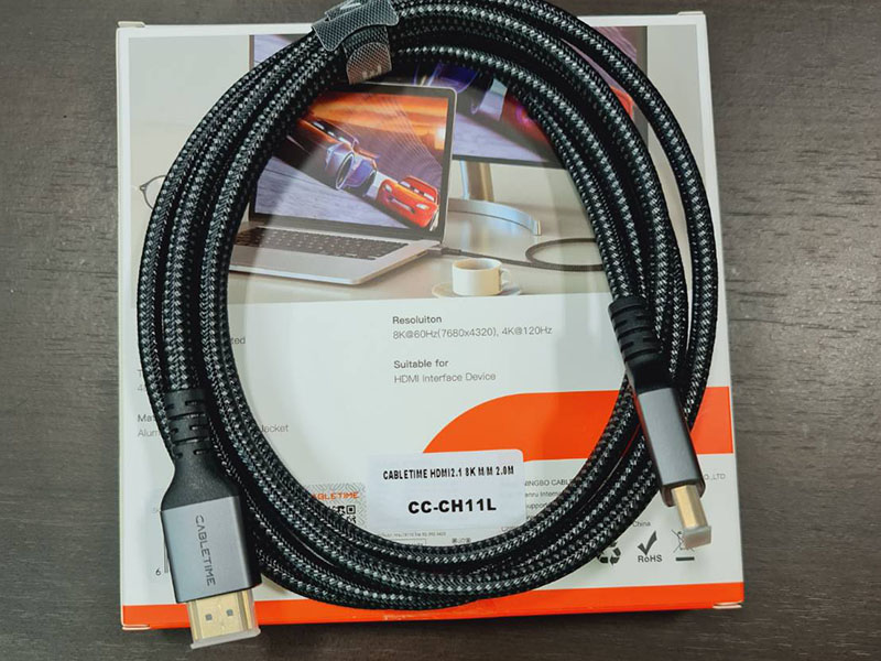 CABLETIME CABLE HDMI V2.1 8K@60Hz. สายยาว 2เมตร