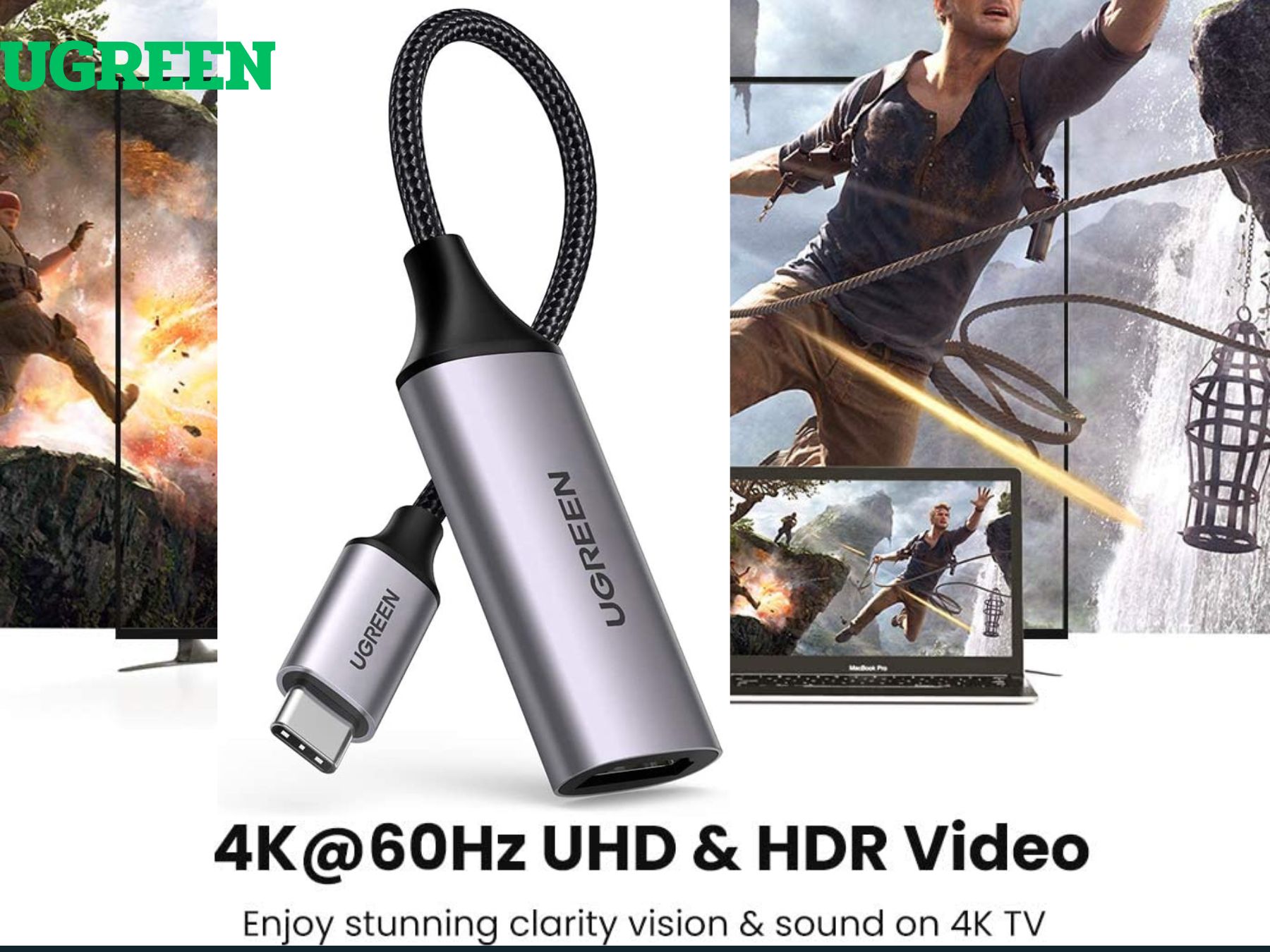 UGREEN 70444   USB-C TO HDMI ADAPTER 4K@60Hz.