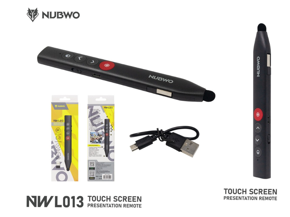 NUBWO TOUCH SCREEN PRESENTATION REMOTE LASER POINTER