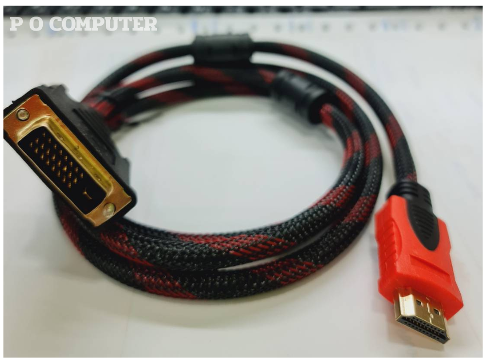 CABLE HDMI TO DVI 24+1pin Mail/Mail สายยาว 1.5 เมตร สายไนร่อน
