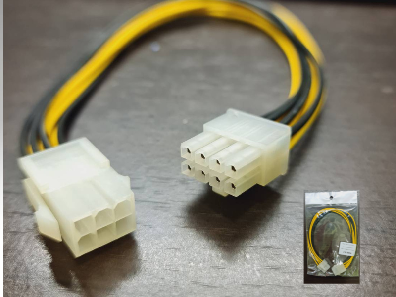 สายต่อไฟเลี้ยงซีพียูแบบ 6 Pin PCI-E to 8 Pin PCI-E Adapter