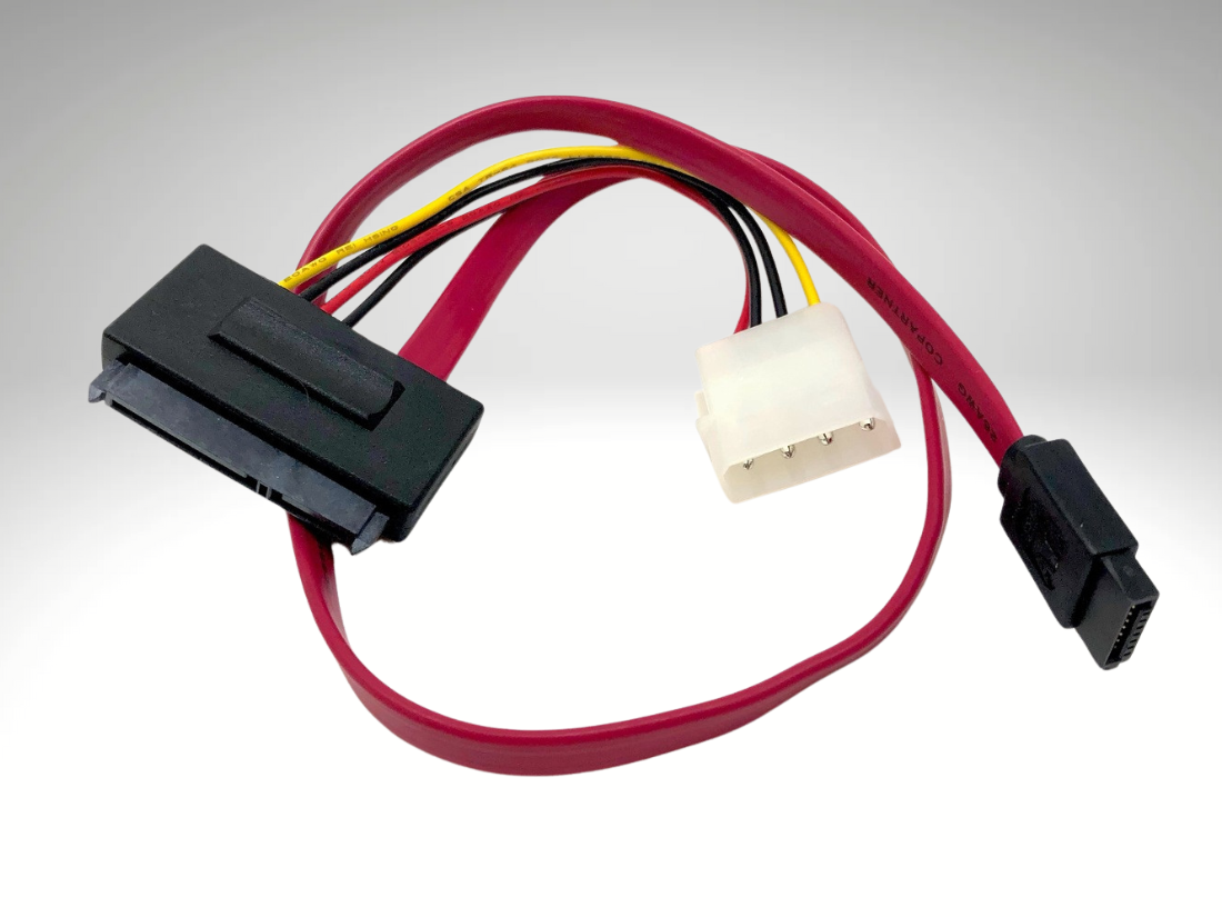 18in SAS (SFF-8482) to SATA with Molex LP4 Power Cable