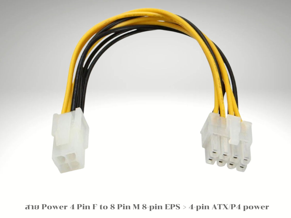 สาย Power 4 Pin F to 8 Pin M 8-pin EPS > 4-pin ATX/P4 power