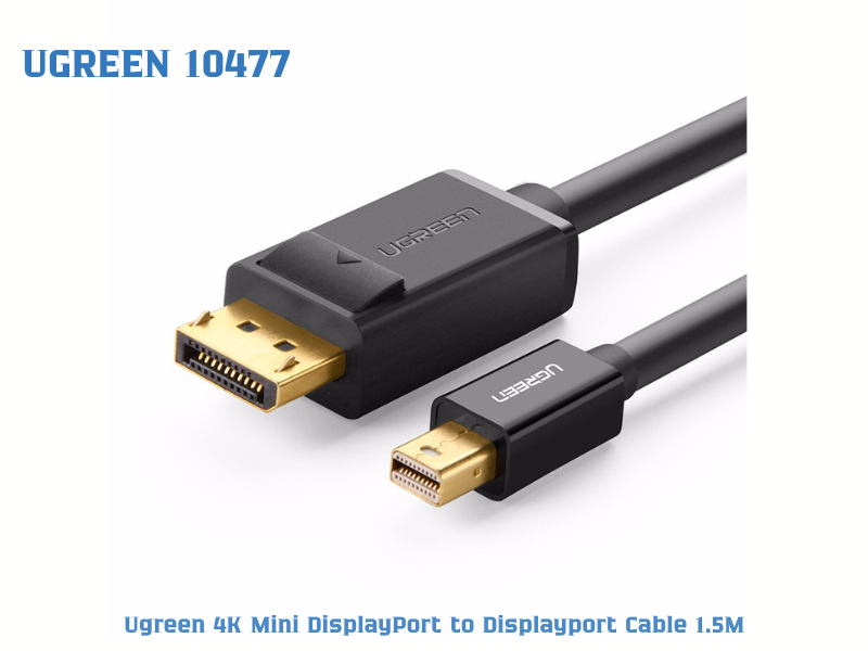 UGREEN 10477 4K Mini DisplayPort to Displayport Cable 1.5M