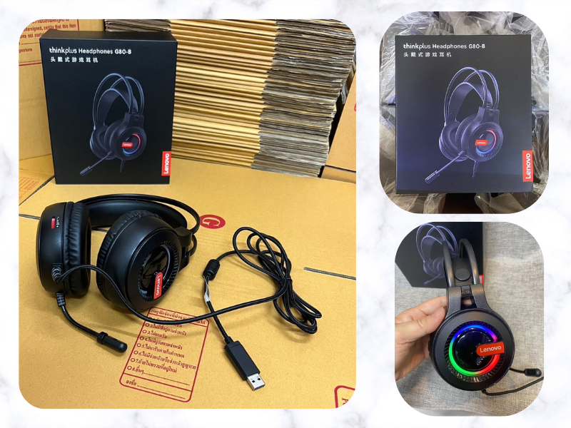 Lenovo Thinkplus G80-B USB RGB Gaming Headset 7.1 Surround Sound