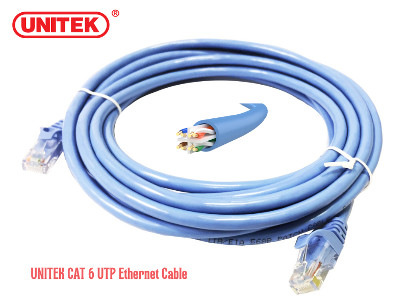 UNITEK LAN CAT 6 ETHERNET CABLE 1.0M