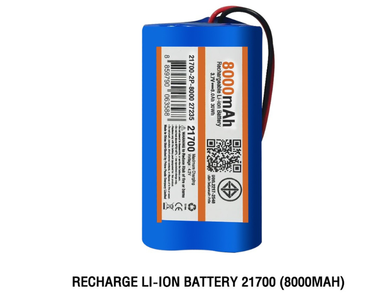 GLINKแบตเตอรี่ลิเธียมความจุ 8000mAh 3.7V 8.0Ah 30Wh