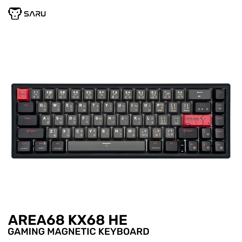 SARU AREA68 KX68 HE GAMING MAGNETIC KEYBOARD 67 keys Full RGB SARU AREA68 KX68 HE GAMING MAGNETIC KEYBOARD 67 keys Full RGB