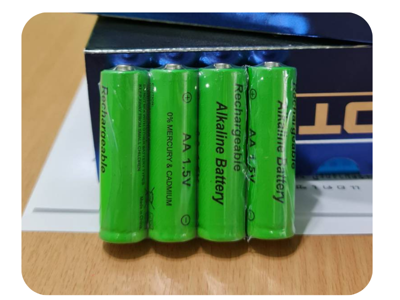 Rechargeable Aikaline Battery AA 1.5V Pack4