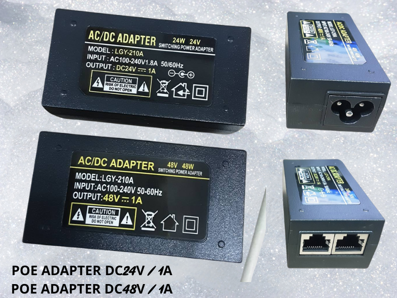 PoE Adapter 48V 1A (48W) Model: LGY-210A