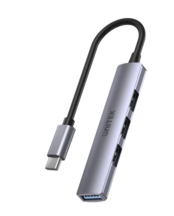 UNITEK H1208B USB TYPE-C HUB 4port 5Gbps. สายยาว 20ซม.