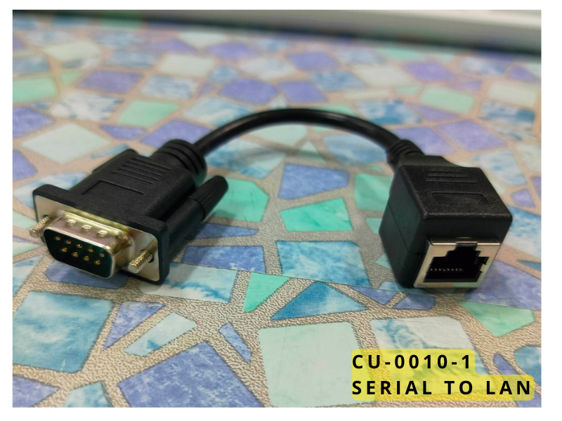 ADAPTER SERIAL/RS232 DB9pin to LAN RJ45 8pin สายยาว 10ซม.