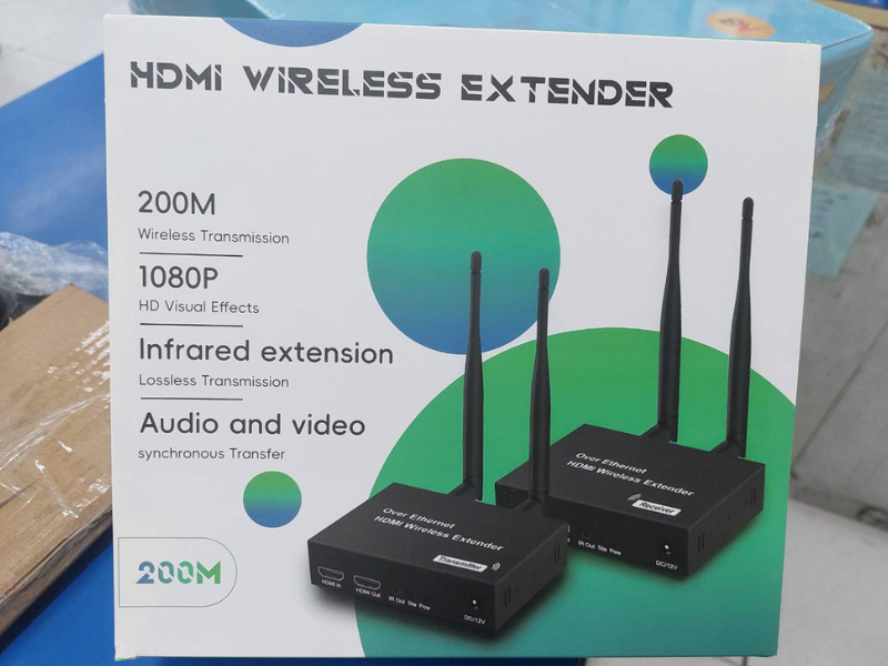 HDMI KVM Wireless Extender 1 ออก 1ขยายสัญญาณไกล  200เมตร (TX/RX)