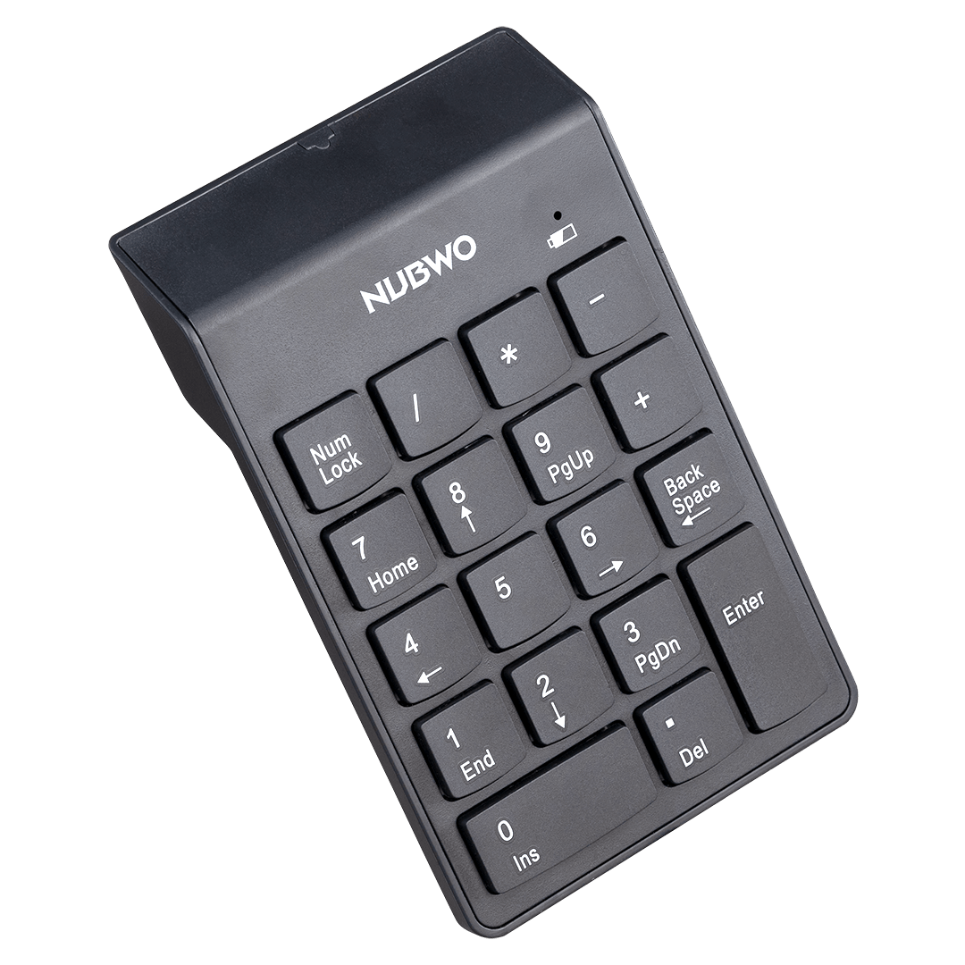 NUBWO Numeric Keypad แป้นคีย์ตัวเลขแบบไร้สาย รุ่น NKB105 NUBWO Numeric Keypad แป้นคีย์ตัวเลขแบบไร้สาย รุ่น NKB105
