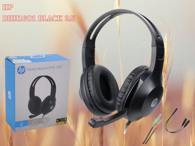 หูฟังคอมพิวเตอร์ ยี่ห้อ HP รุ่น DHH-1601 เชื่อมต่อผ่านแจ๊ค 3.5mm.