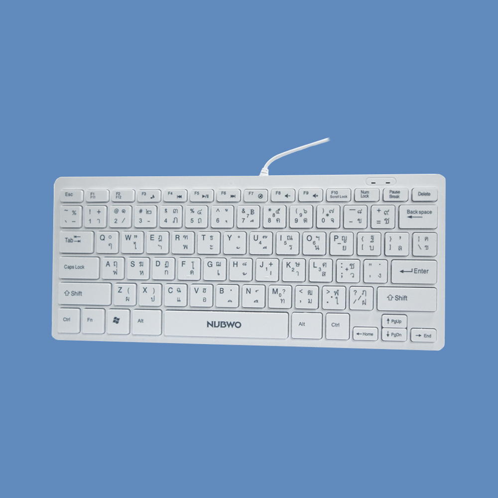 USB MINI KEYBOARD 78Keys ยี่ห้อNUBWO รุ่นNK-35 สีขาว USB MINI KEYBOARD 78Keys ยี่ห้อNUBWO รุ่นNK-35 สีขาว
