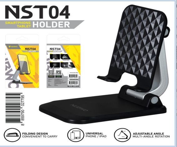 Nubwo NST04 Smartphone Tablet Holder เเท่นวางมือถือสีขาว สีดำ Nubwo NST04 Smartphone Tablet Holder เเท่นวางมือถือสีขาว สีดำ