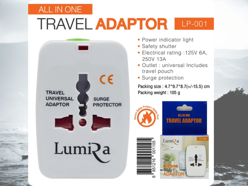 Lumira LP-001 Travel Adapter Universal Adapter All in One หัวแปลงปลั๊กทั่วโลก