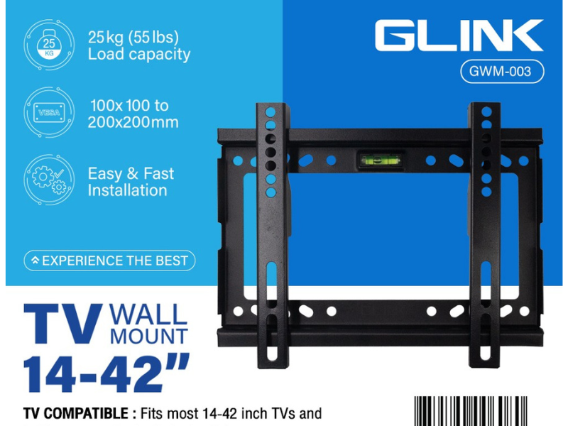 GLINK GWM-003 ขาแขวนทีวียึดติดผนัง ขนาดทีวี 14-42นิ้ว