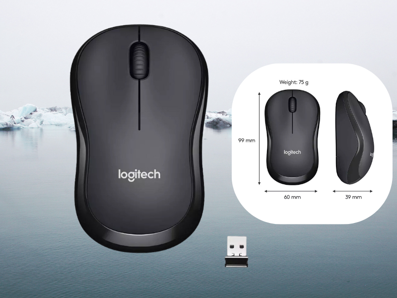 Logitech M221 Mouse Wireless Silent Click เมาส์ไร้สาย ไร้เสียงคลิ๊ก