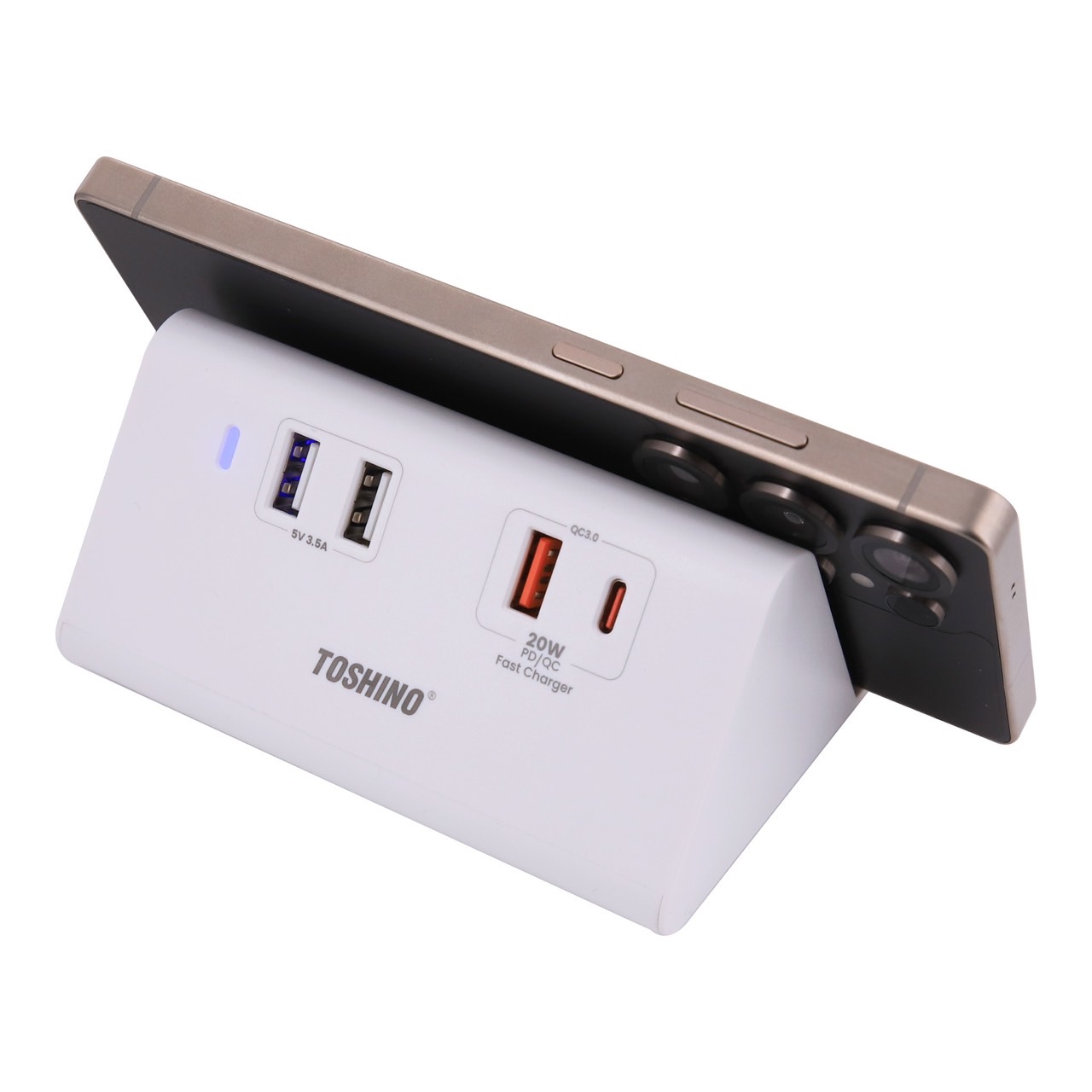 โตชิโนปลั๊กไฟพกพาสำหรับชาร์จโทรศัพท์มือถือ แท็ปเล็ต รุ่น TS-4UPD