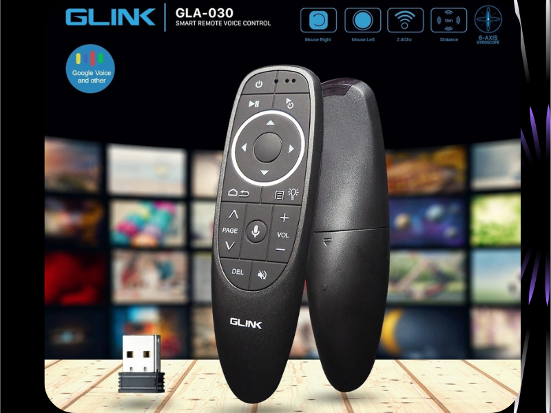 Glink Smart Remote Voice Control Wireless 2.4G รีโมท Air Mouse Voice Control รุ่น GLA030