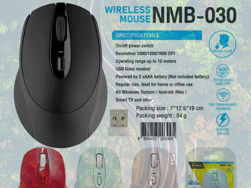 NUBWO NMB-030 Mouse Wireless Silent Click คละสี NUBWO NMB-030 Mouse Wireless Silent Click คละสี