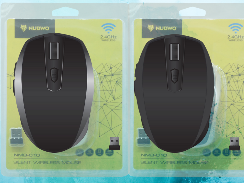 NUBWO NMB-010 MOUSE WIRELESS 2.4GHz ไร้สาย คลิ๊กไม่มีเสียง