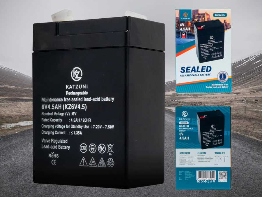 KATZUNI BATTERY UPS แบตเตอรี่เจล 6V 4.5AH รุ่น KZ6V4.5