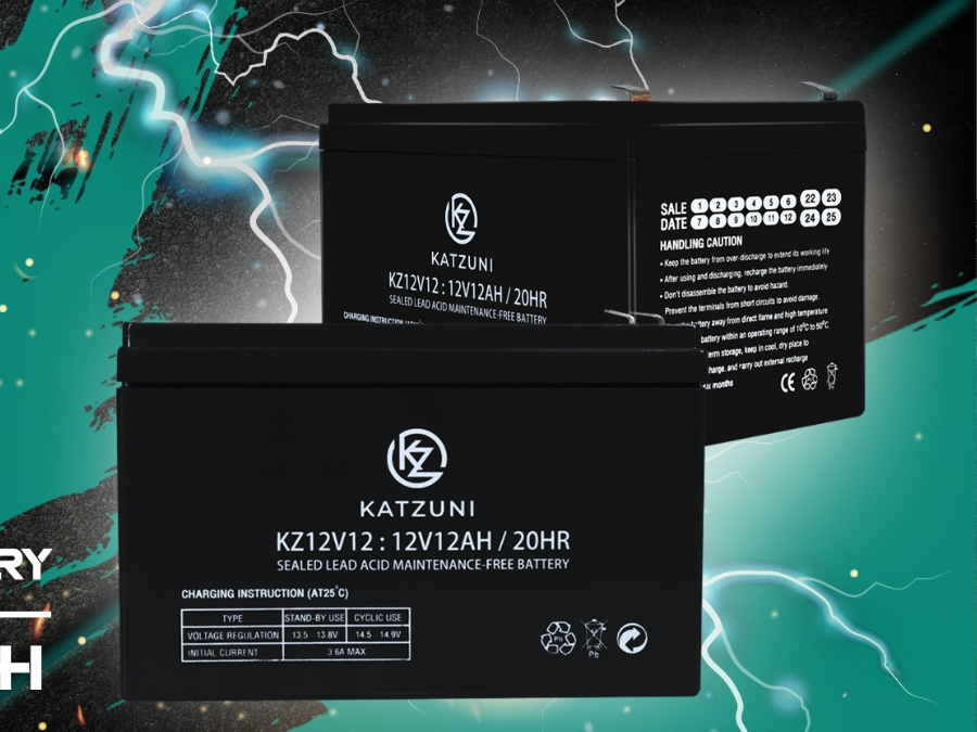 KATZUNI แบตเตอรี่แห้งสำหรับใส่รถไฟฟ้าแอมเต็ม 12V12Ah รุ่น KZ12V12AH