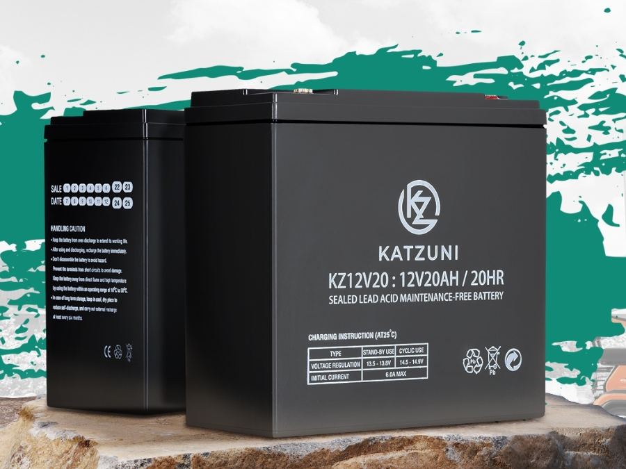 KATZUNI แบตเตอรี่แห้ง12V รุ่น KZ12V20AH KATZUNI แบตเตอรี่แห้ง12V รุ่น KZ12V20AH