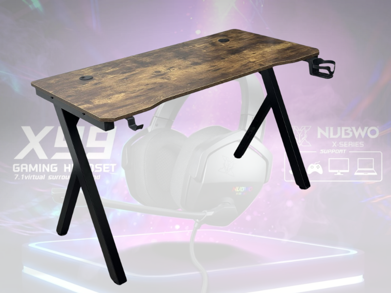 NUBWO โต๊ะทำงาน โต๊ะเกมมิ่ง E-SPORTS DURABLE รุ่น ND603
