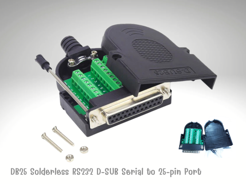หัว DB-25 Pin (D-SUB) PARALLEL FEMALE TERMINAL BLOCK ADAPTER