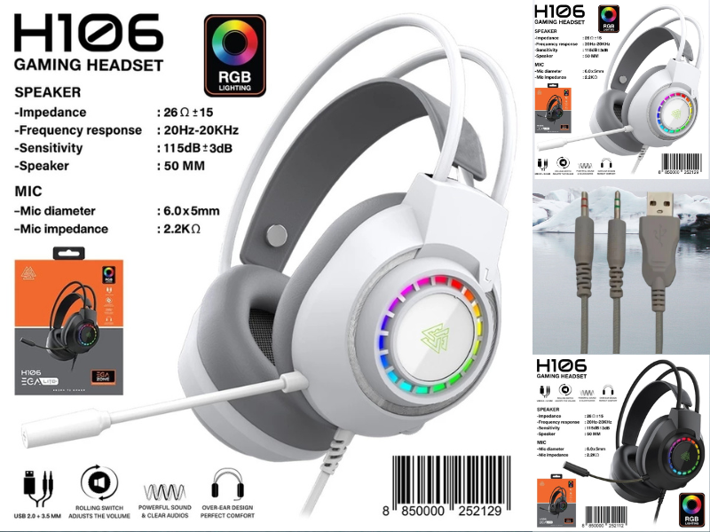NUBWO หูฟังเกมมิ่ง Lite Gaming Headset USB + 2 Jack 3.5mm