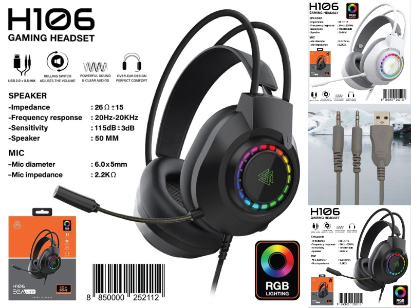 NUBWO หูฟังเกมมิ่ง Lite Gaming Headset USB + 2 Jack 3.5mm