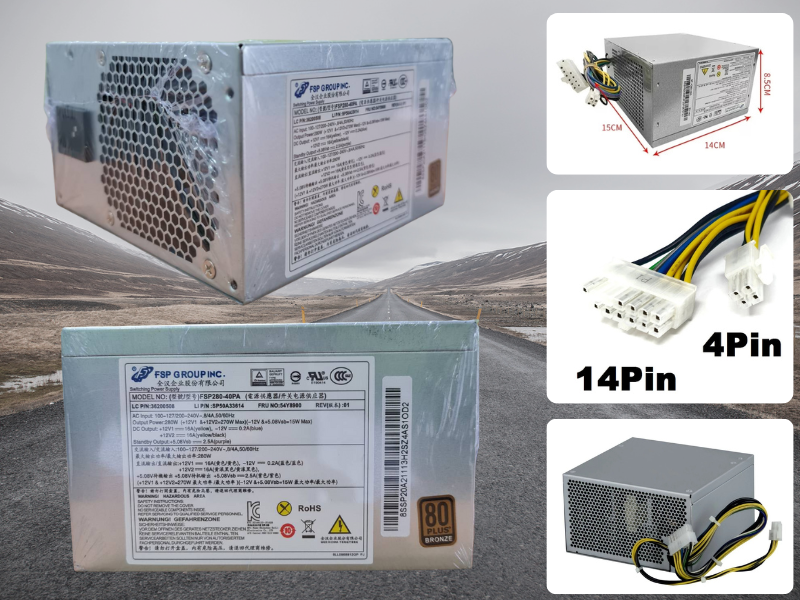 Lenovo FSP280-40PA - 280W 14-Pin Power Supply For Lenovo ThinkServer